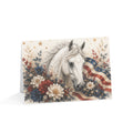 Greeting Card — Patriotic Horse Floral Design