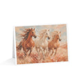 Horse Art Greeting Cards — Wild Mare Trio Fine Art Note Cards (Pack of 1/10/30/50)